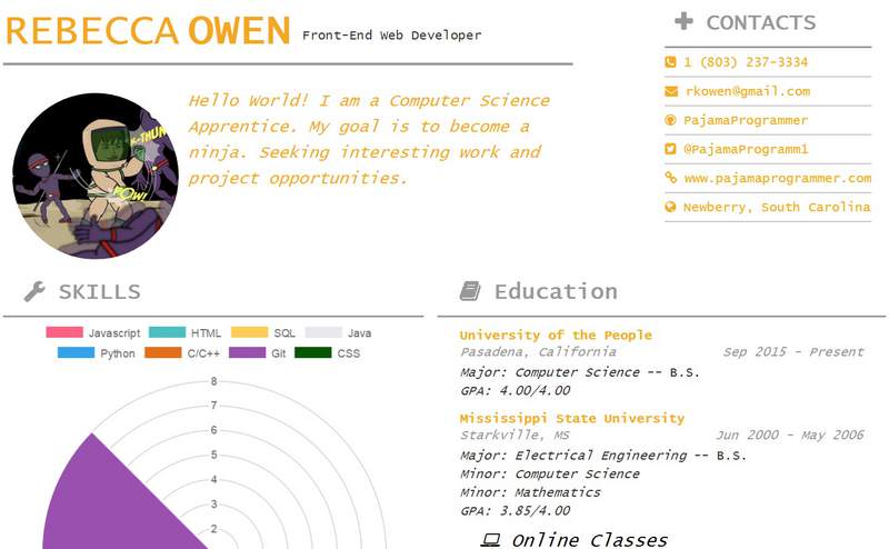 Project #2 - Resume